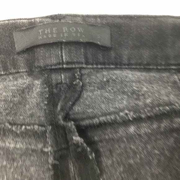 The Row Washed Black Ankle Zip Detail Skinny Jeans - Picture 13 of 13